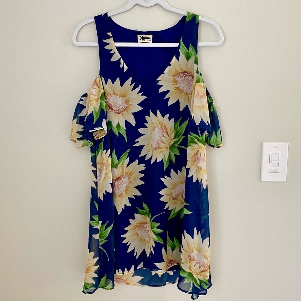 Show Me Your Mumu Birdie Sunflower Dreams Ruffle Dress XS - Picture 7 of 16